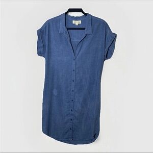 Anthropologie Cloth & Stone Women’s Denim Short Lyocell Sun Dress Small Sundress